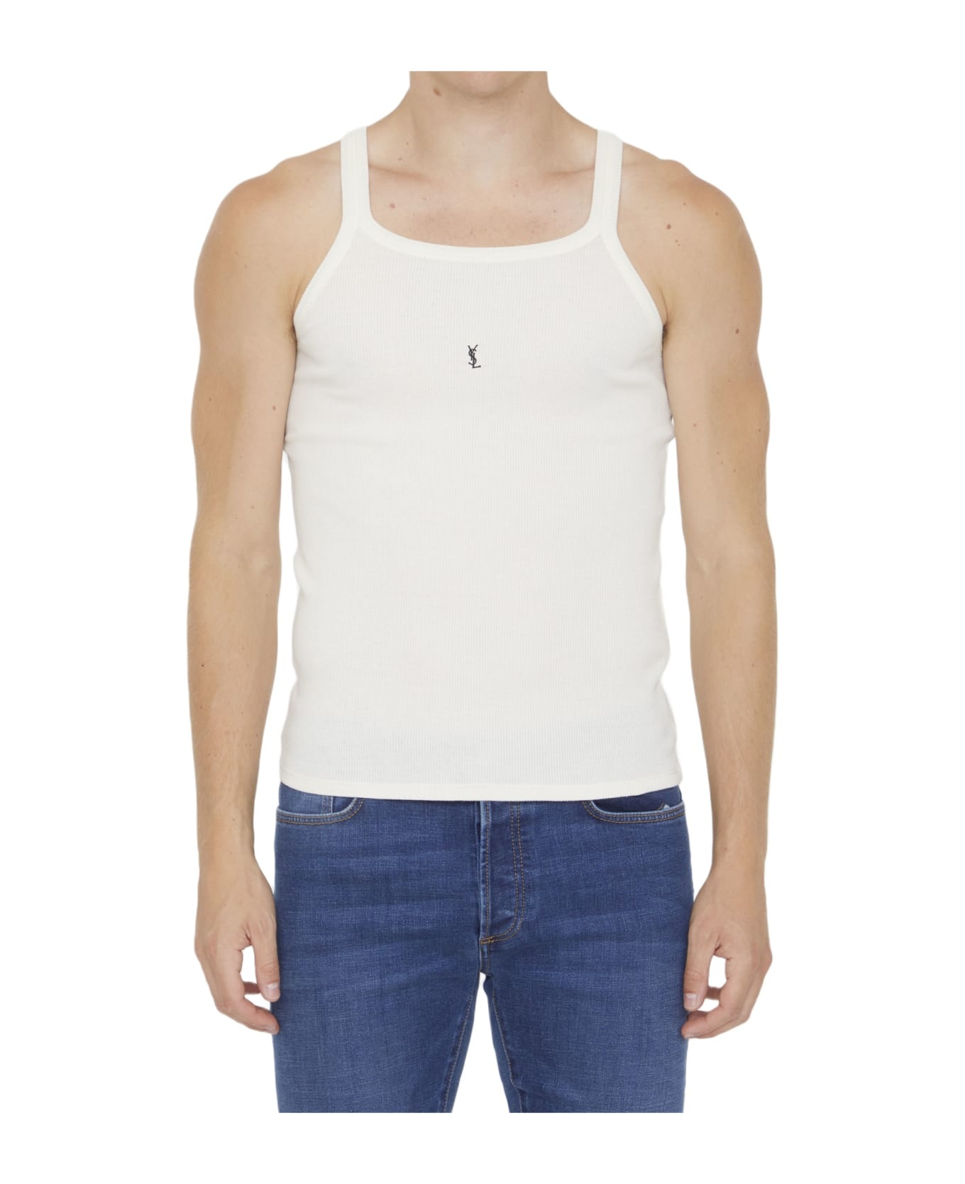 Embroidered Tank Top - 1