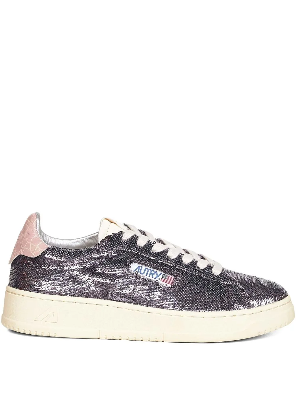 Dallas sequin logo sneakers - 1