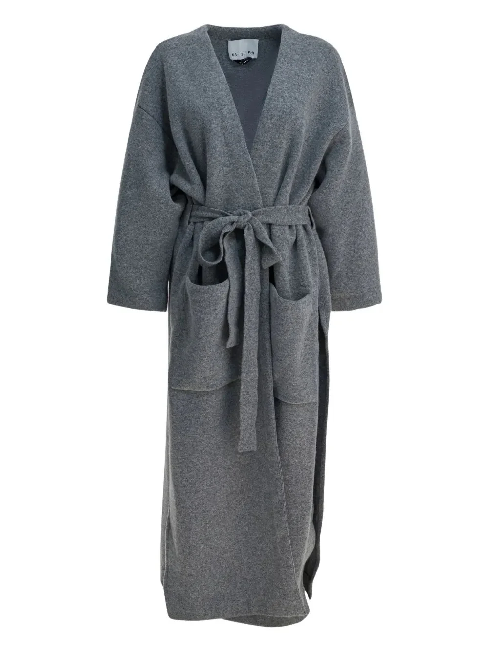 Isabella Kimono Coat Grey - 1