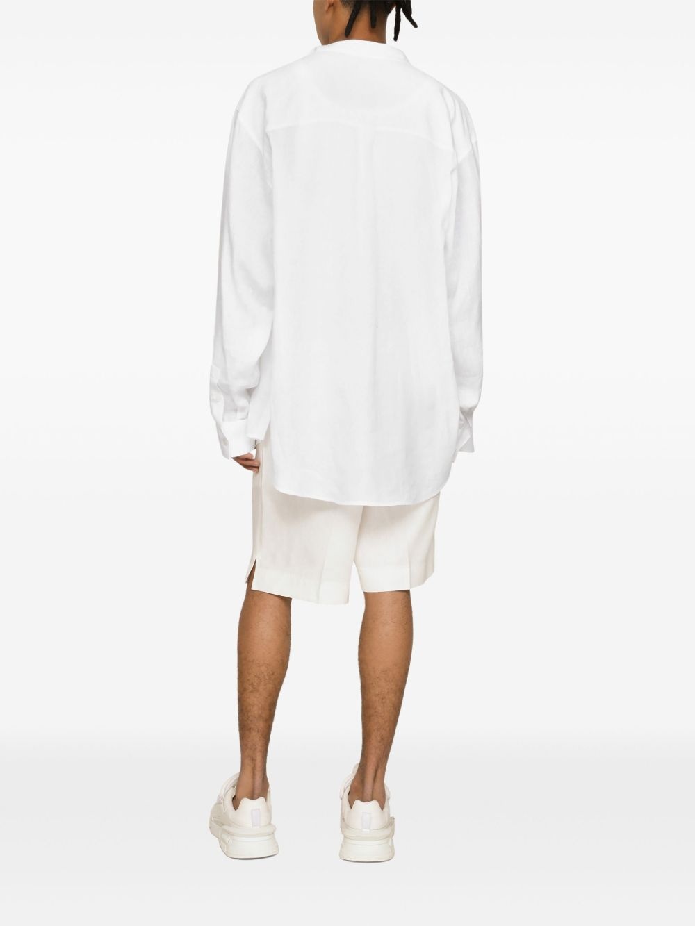 linen bermuda shorts - 4
