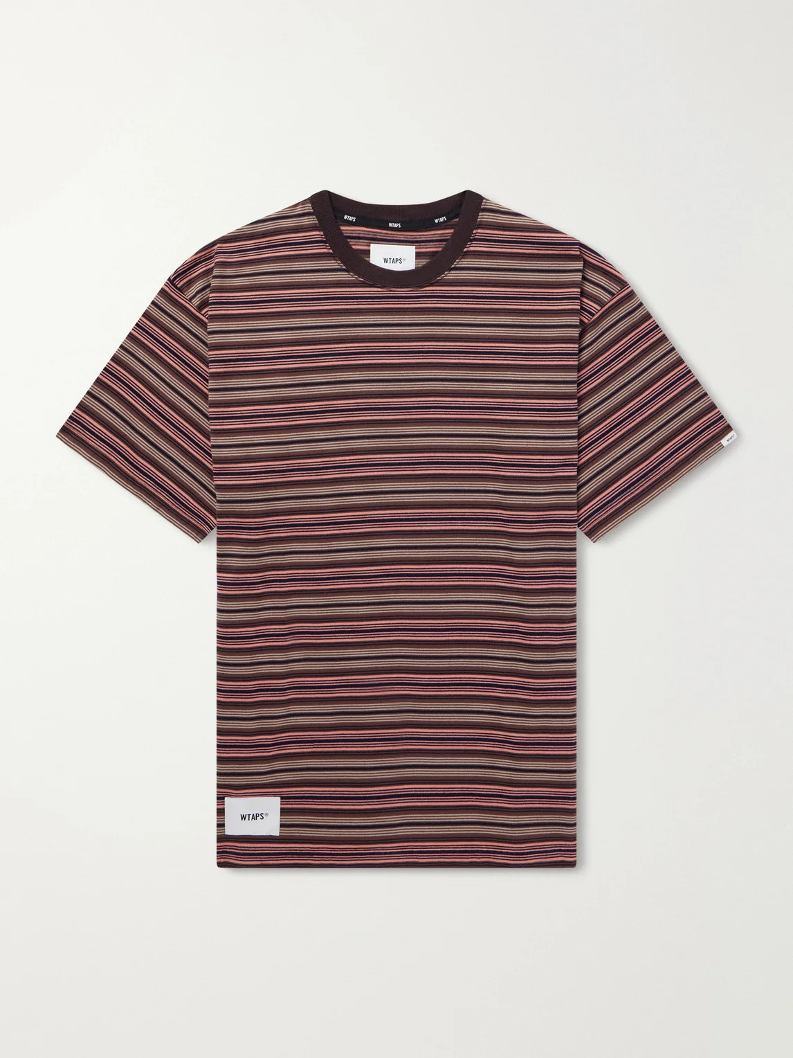 Logo-Appliquéd Striped Cotton-Jersey T-Shirt - 1