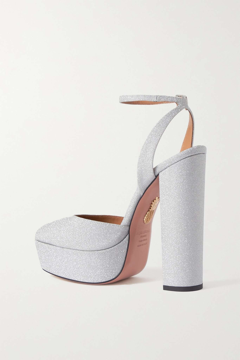 So High Plateau 140 glittered leather platform pumps 3