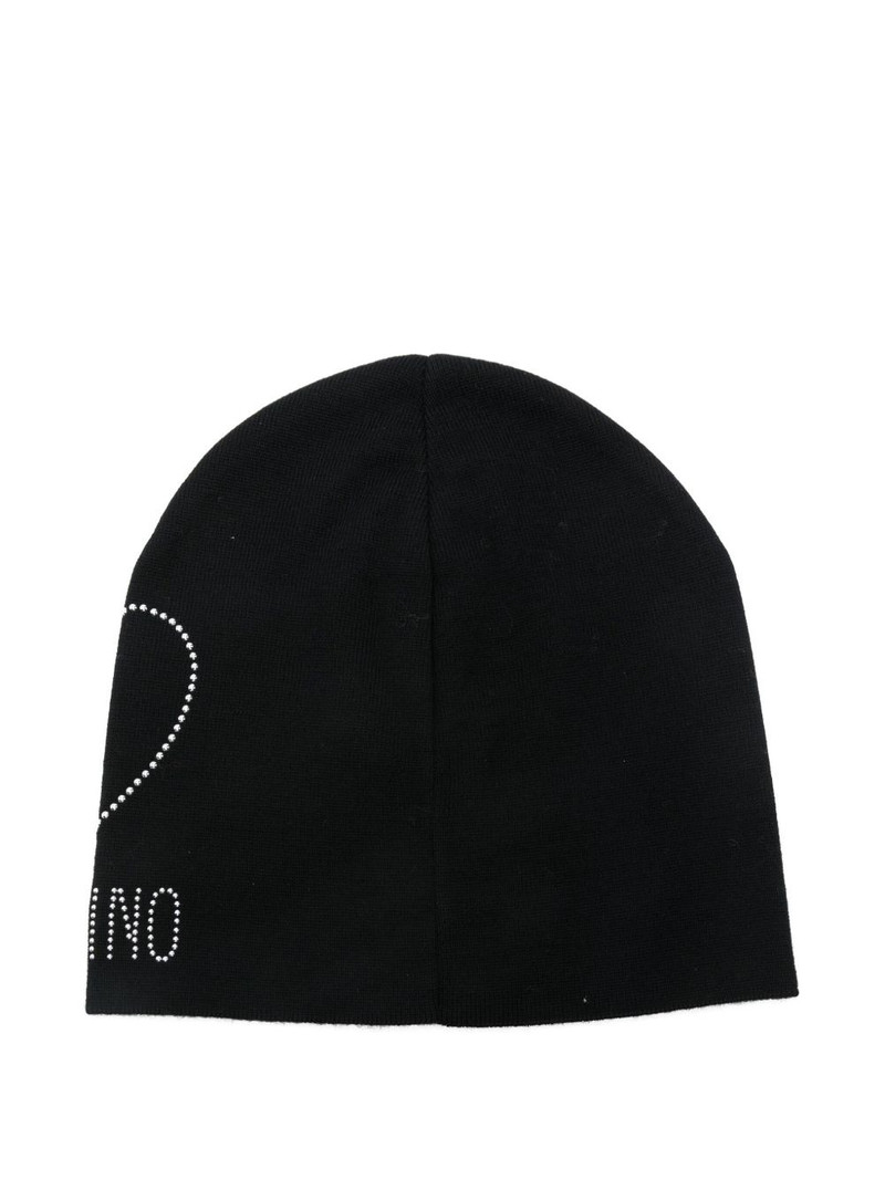 Moschino logo-embellished beanie outlook