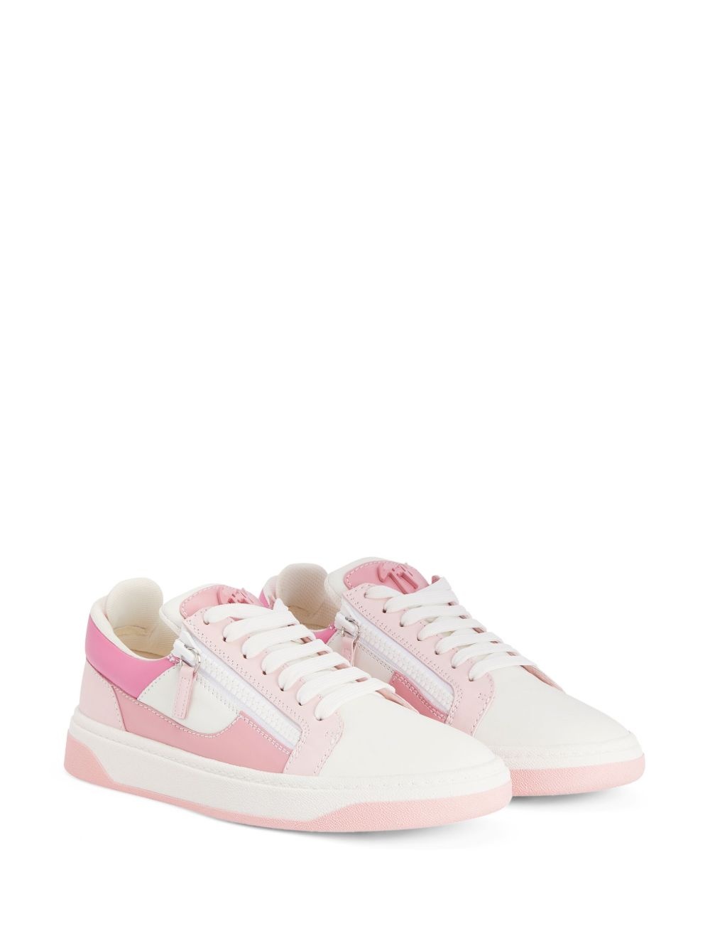 94 panelled low-top leather sneakers - 2