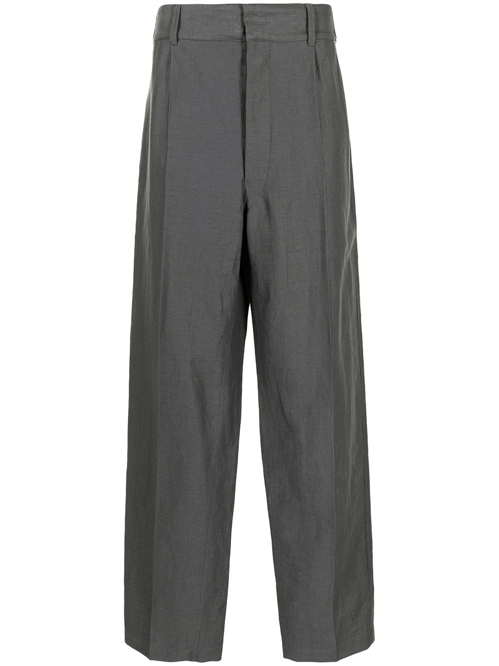 high-waist wide-leg trousers - 1