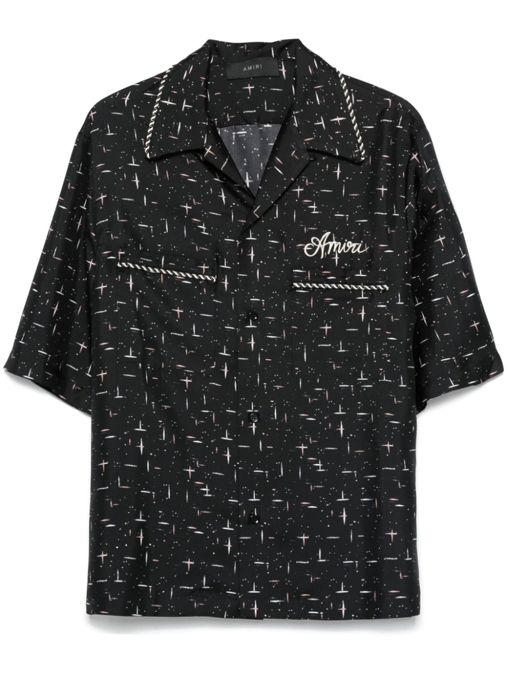 dash-print shirt - 1