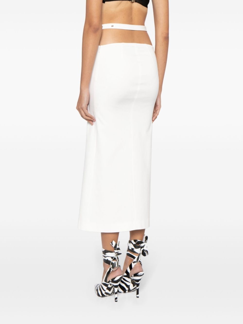 cut-out midi skirt - 4