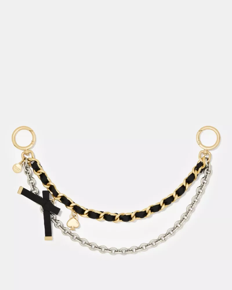 Charmed Metal Bow Swag Chain - 1