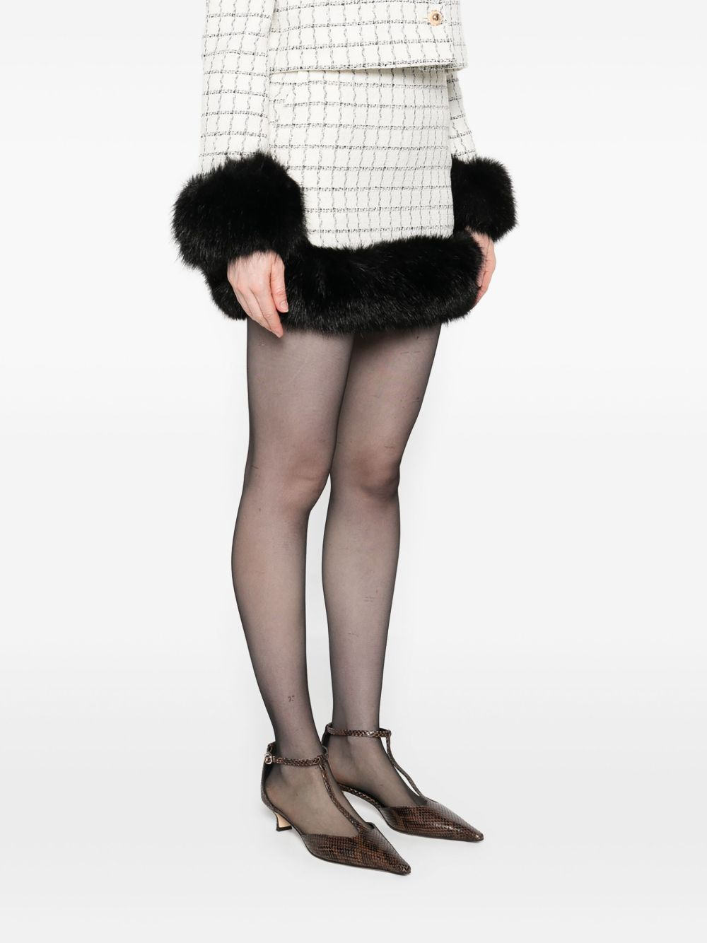 trimmed mini skirt - 3