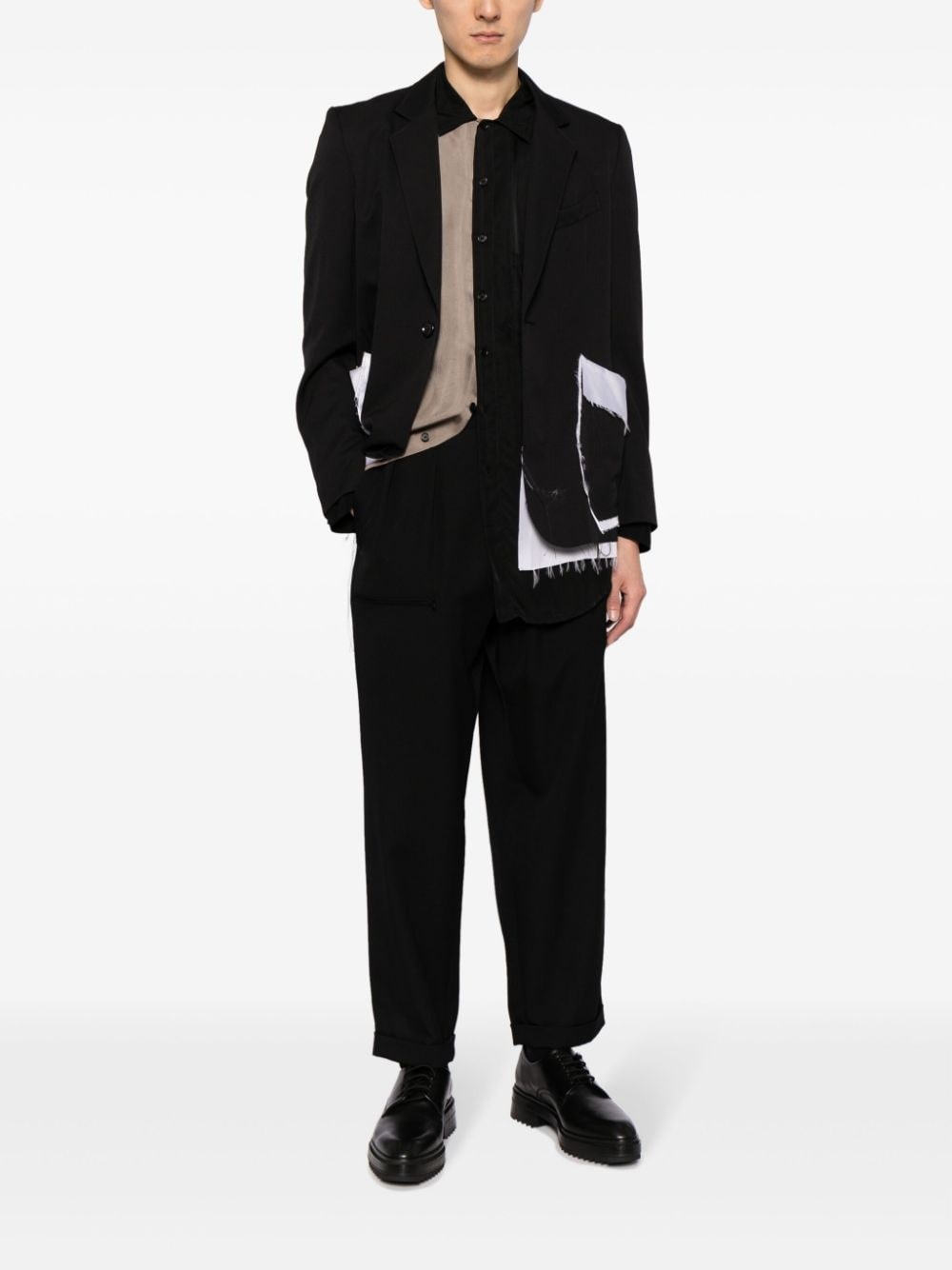 straight-leg wool trousers - 2