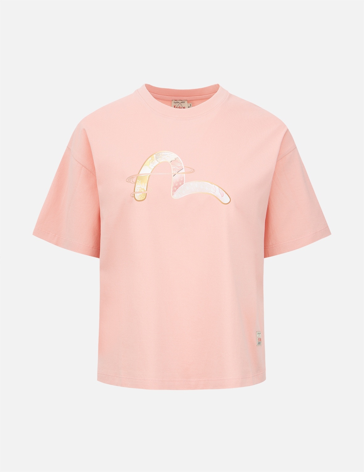JAPANESE-PATTERN SEAGULL PRINT T-SHIRT - 1