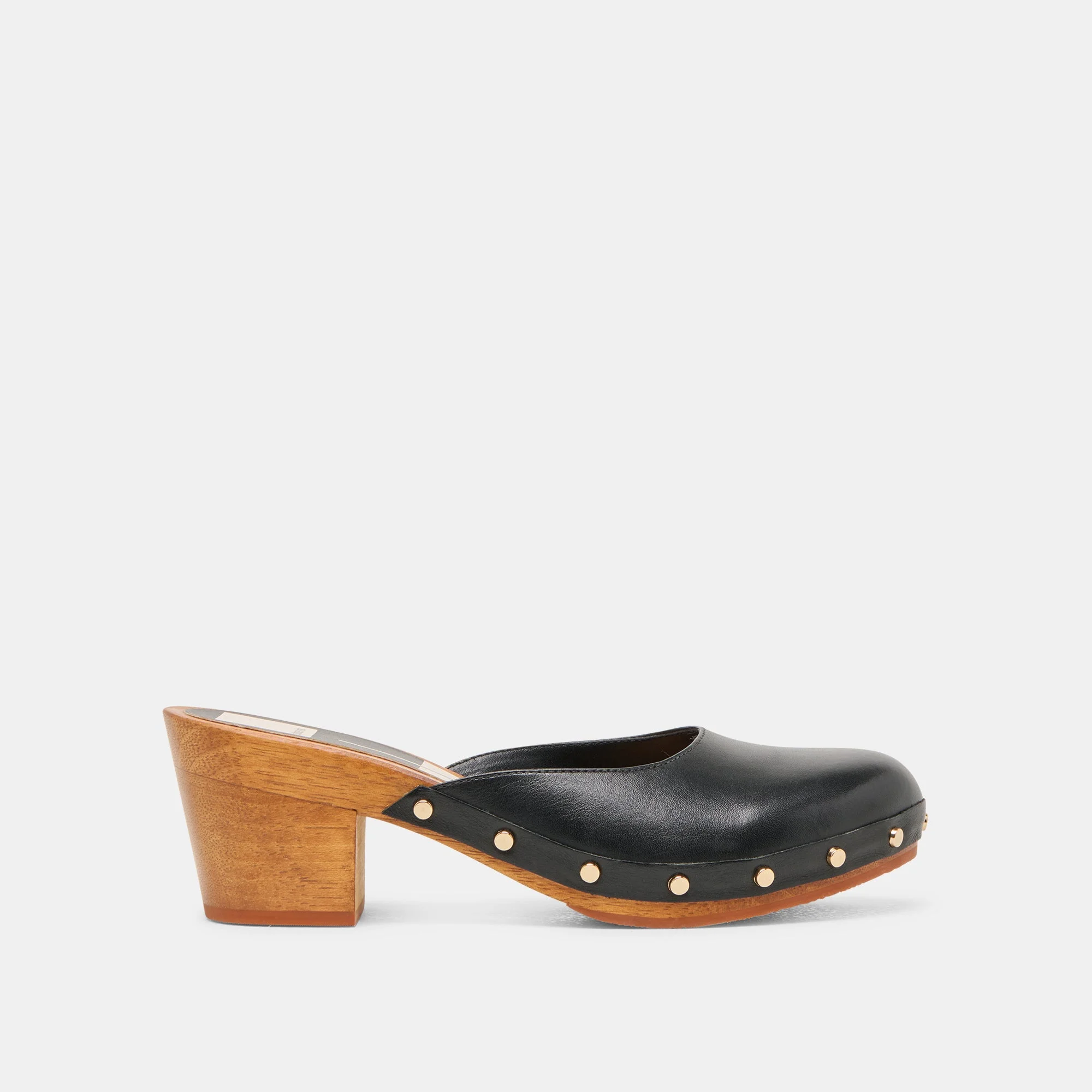 CAMYN HEELS BLACK LEATHER - 1
