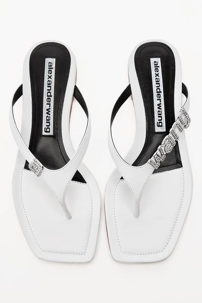 Alexander Wang IVY THONG SANDAL IN LEATHER outlook
