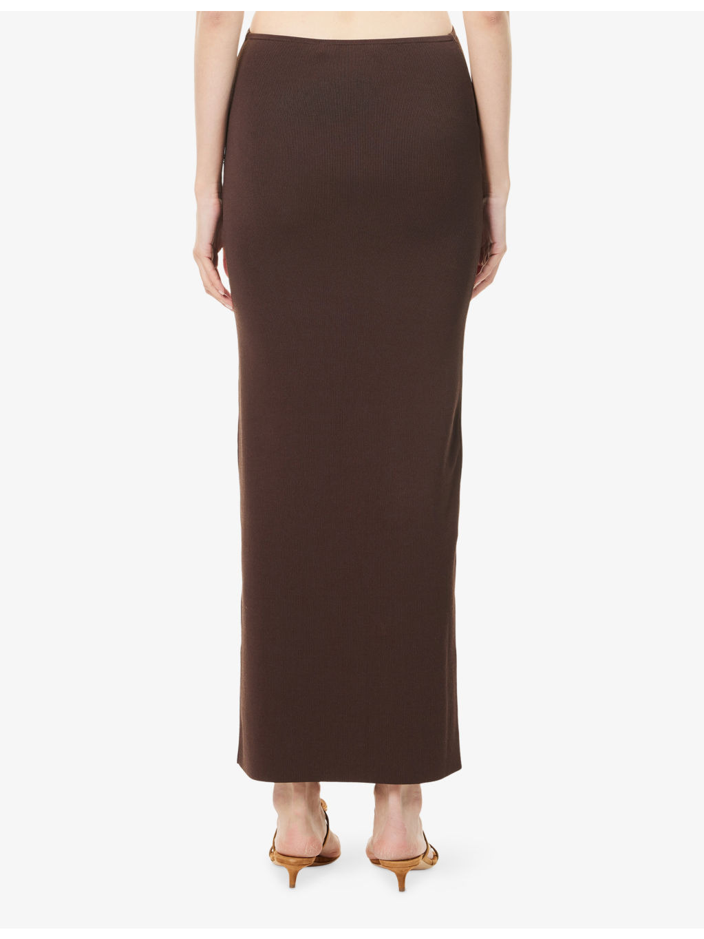 Maparadita Ribbed Knitted Midi Skirt - 4