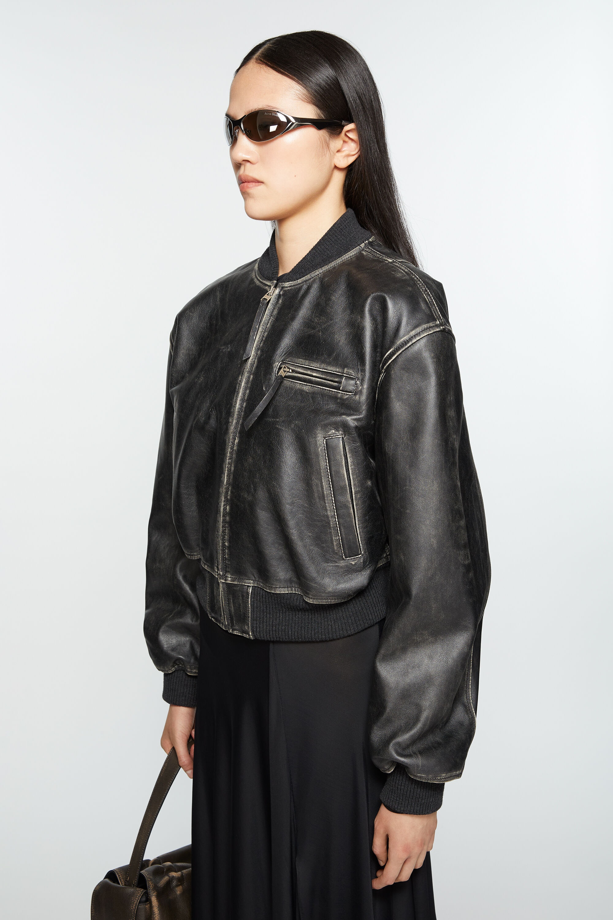 うぃんたAcne Studios サテンボンバージャケット Acne Studios（アクネ・ストゥディオズ）メンズ ボンバー
