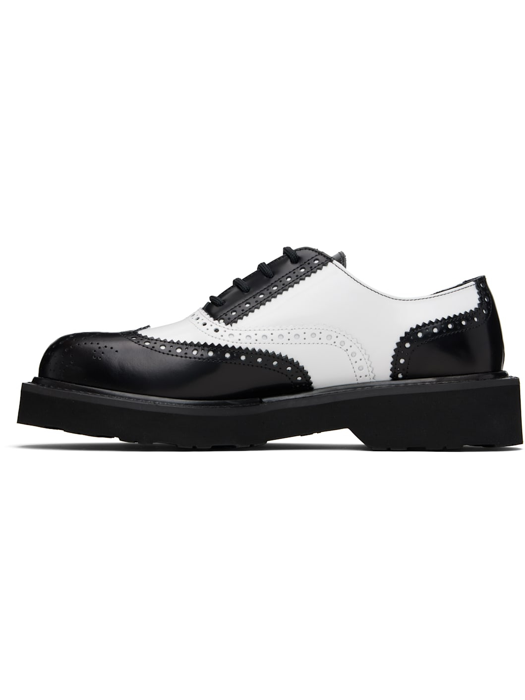 Black & White Kenzo Paris 'KENZO Ukio' Brogue Oxfords - 3