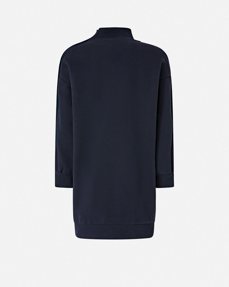 BUTTONED FLEECE MAXI-SWEATER 6