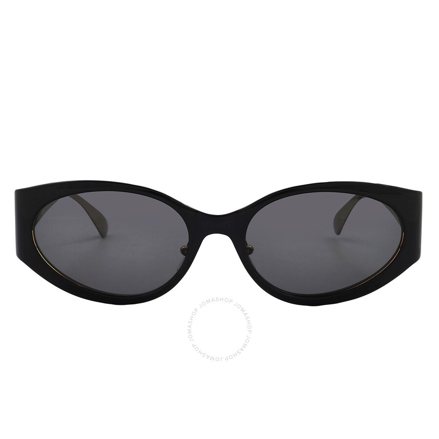 Versace Dark Grey Oval Men's Sunglasses VE2263 143387 56 - 1