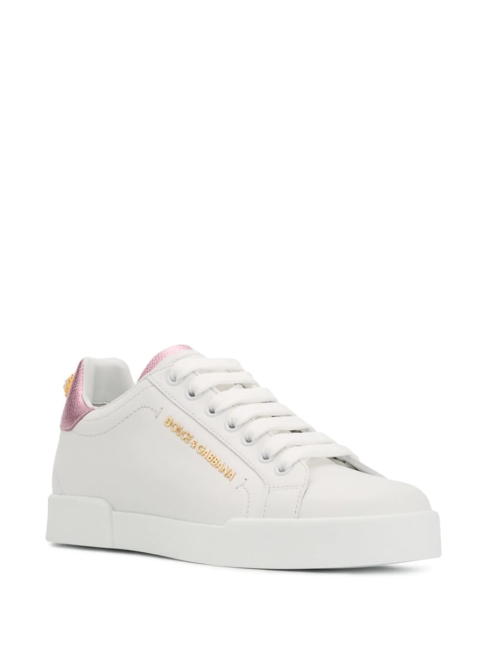 Portofino faux-pearl sneakers - 2