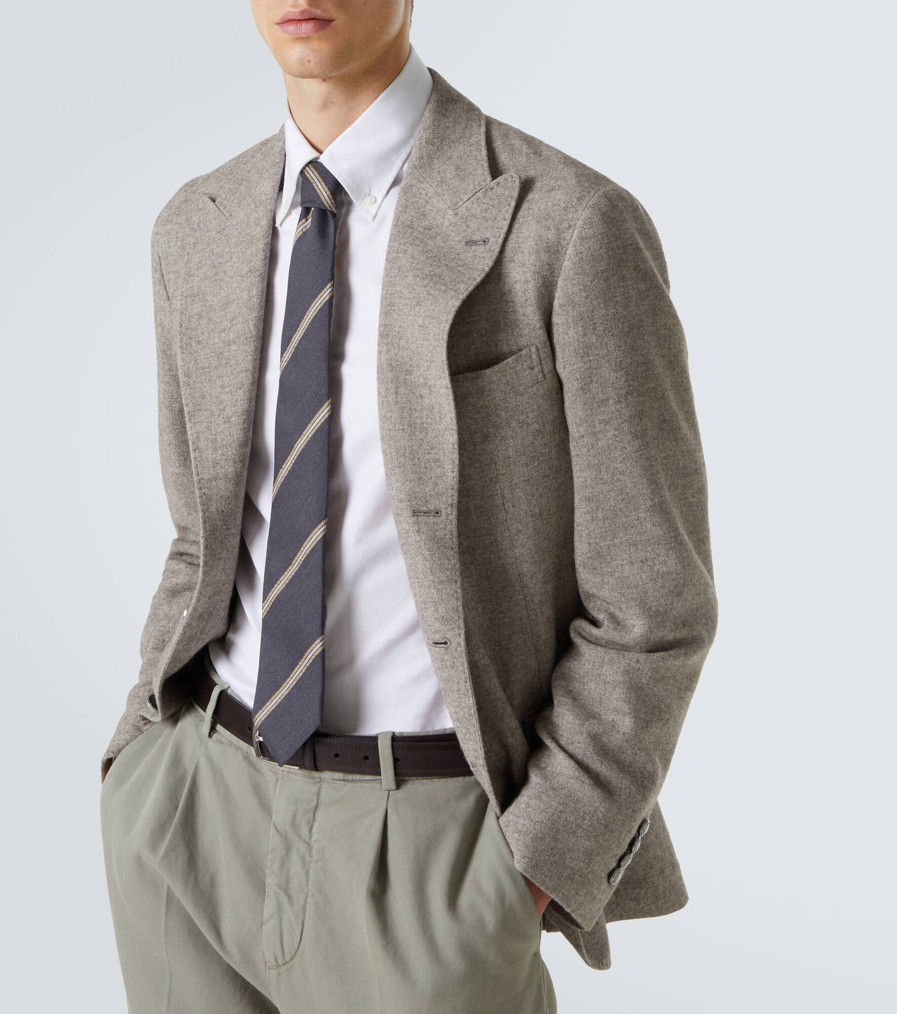 Printed silk satin tie - 2