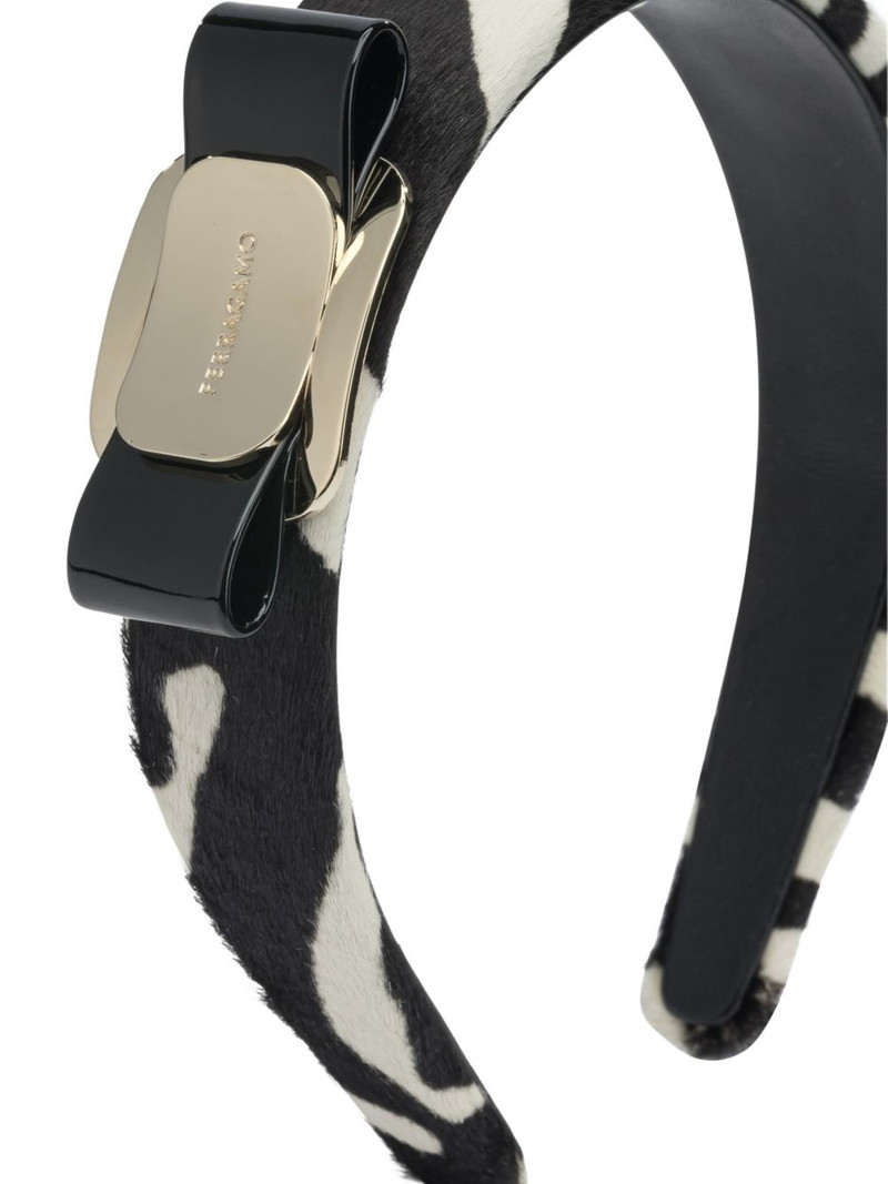 FERRAGAMO striped bow hair accessory outlook