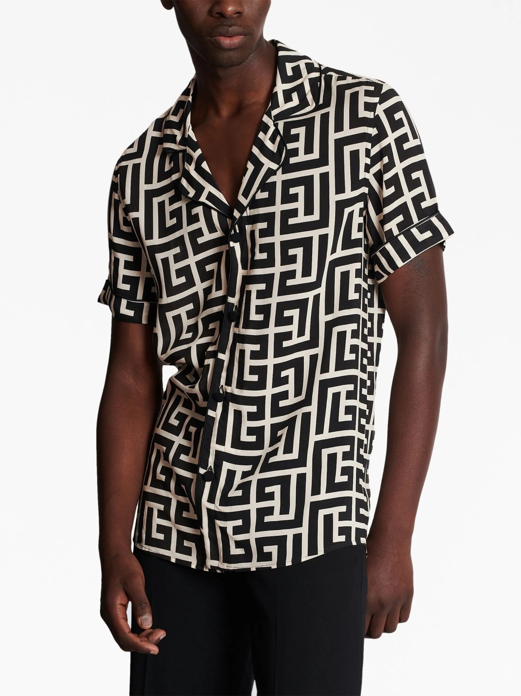 Monogram-print Pyjama Top - 2