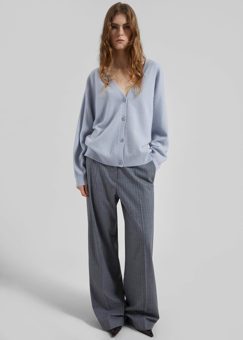 Lachen Double-Sided Wool Cardigan - Powder Blue 5