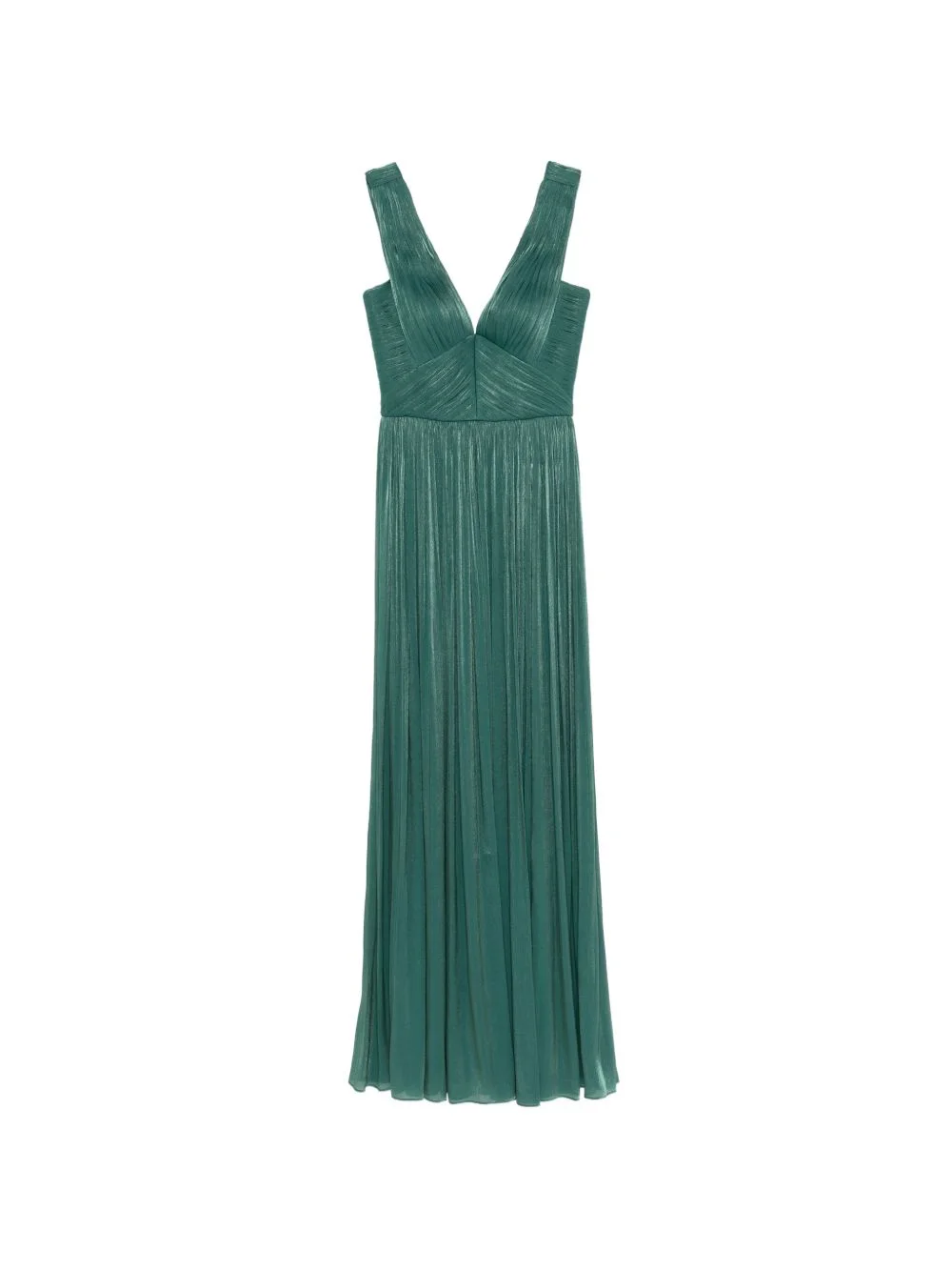 Anilia pleated V-neck maxi dress - 1