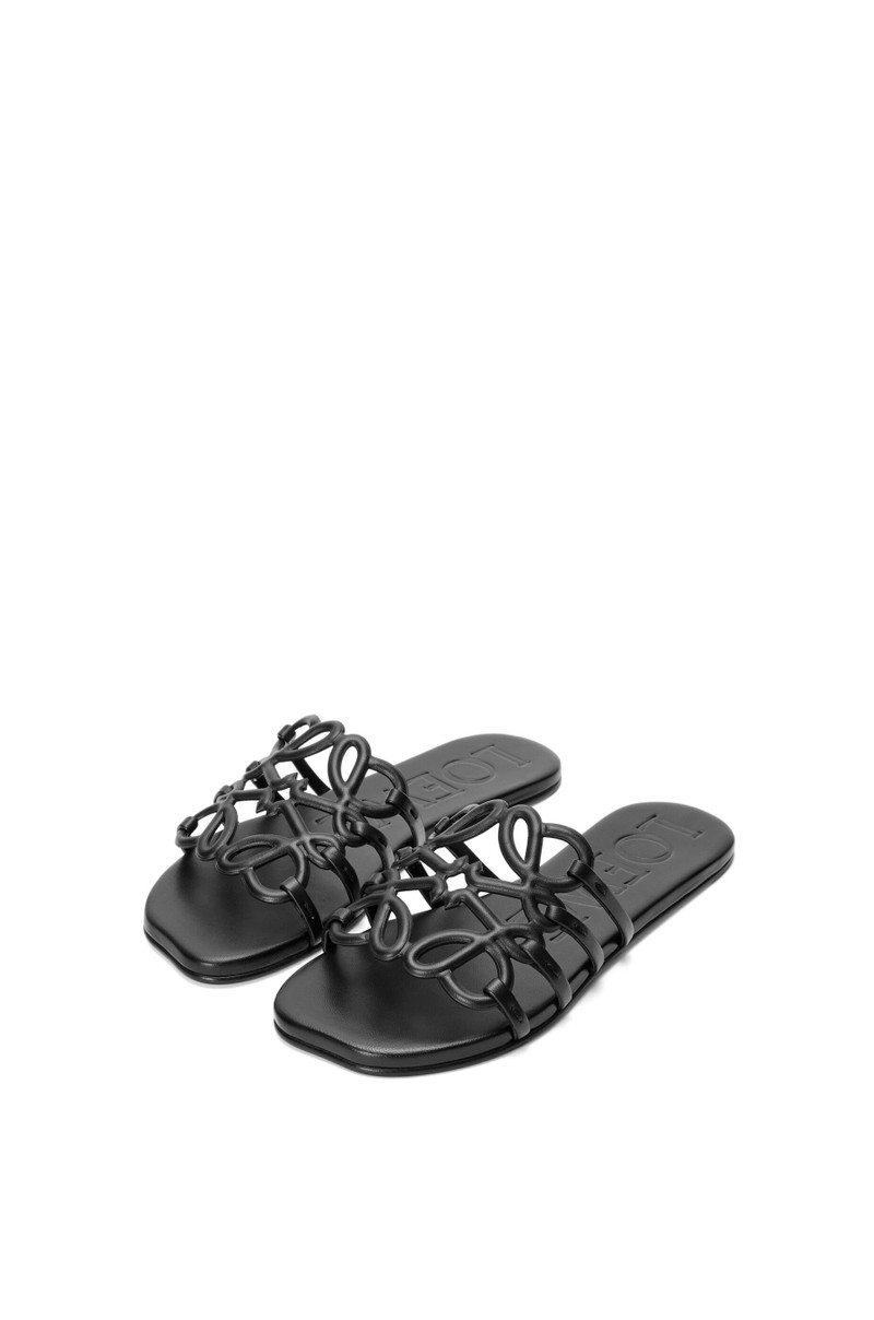 Loewe Petal Anagram slide in soft calfskin outlook
