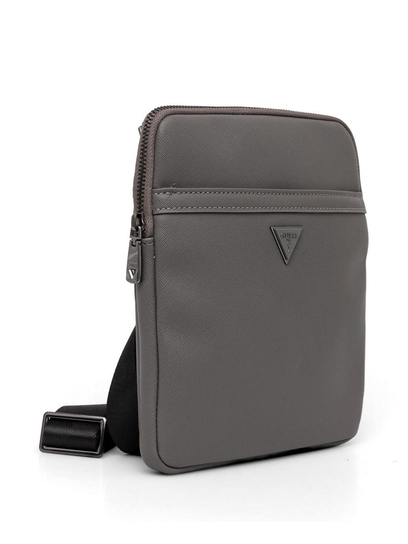 logo-plaque cross-hatch messenger bag 3