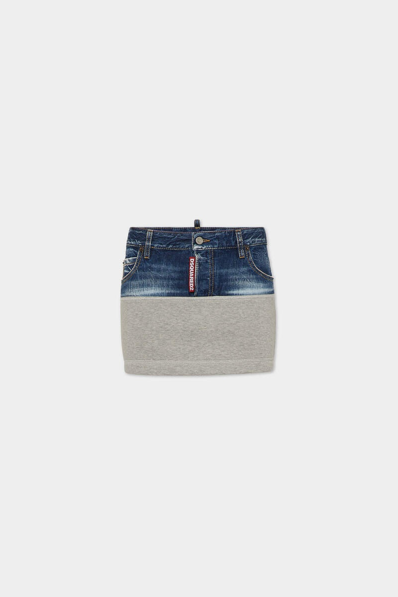 JERSEY AND DENIM SKIRT 1