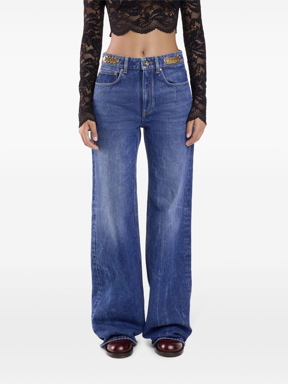 boyfriend jeans with charm detail - 5