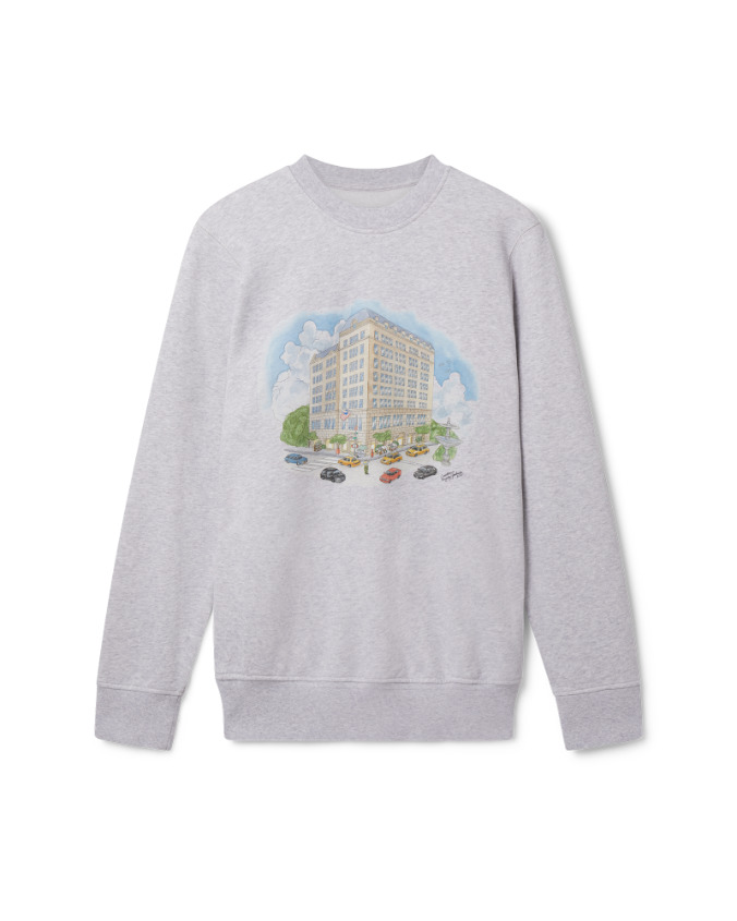 Grey Marl Fifth Avenue Sweatshirt - 1