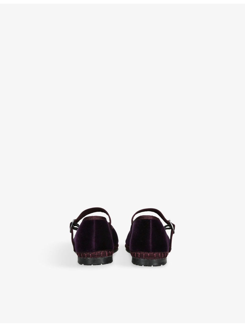FLABELUS Pierre Velvet Ballet Flats outlook