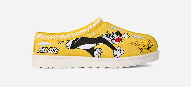 ® Palace Tasman Suede Slippers in Yel 1