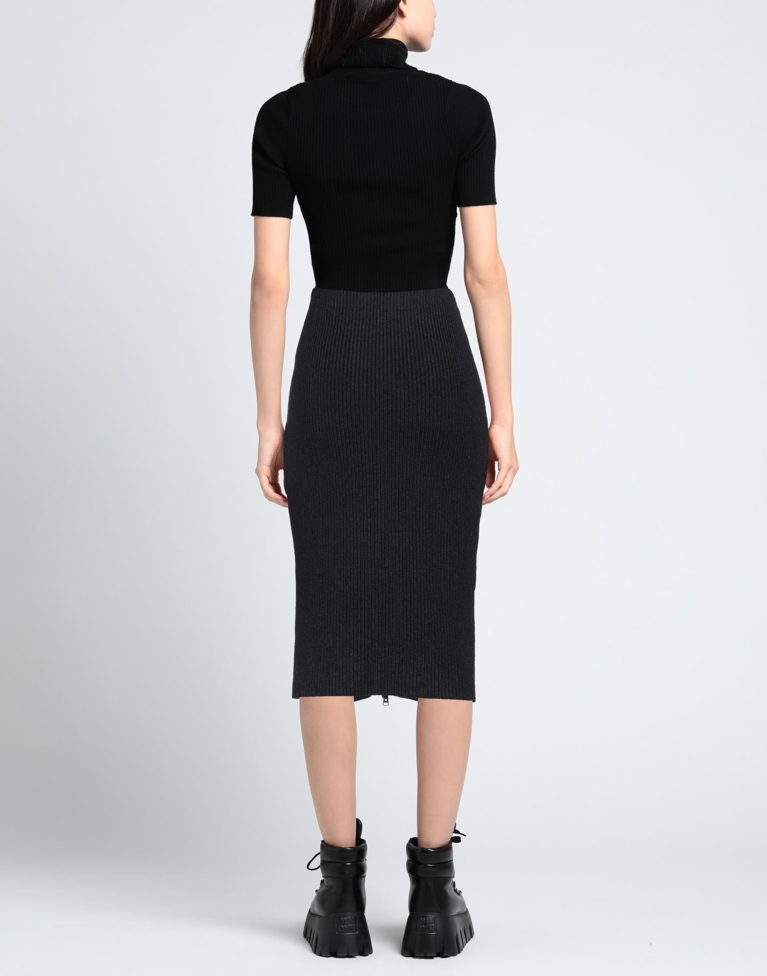 Black Women's Midi Skirt - 3