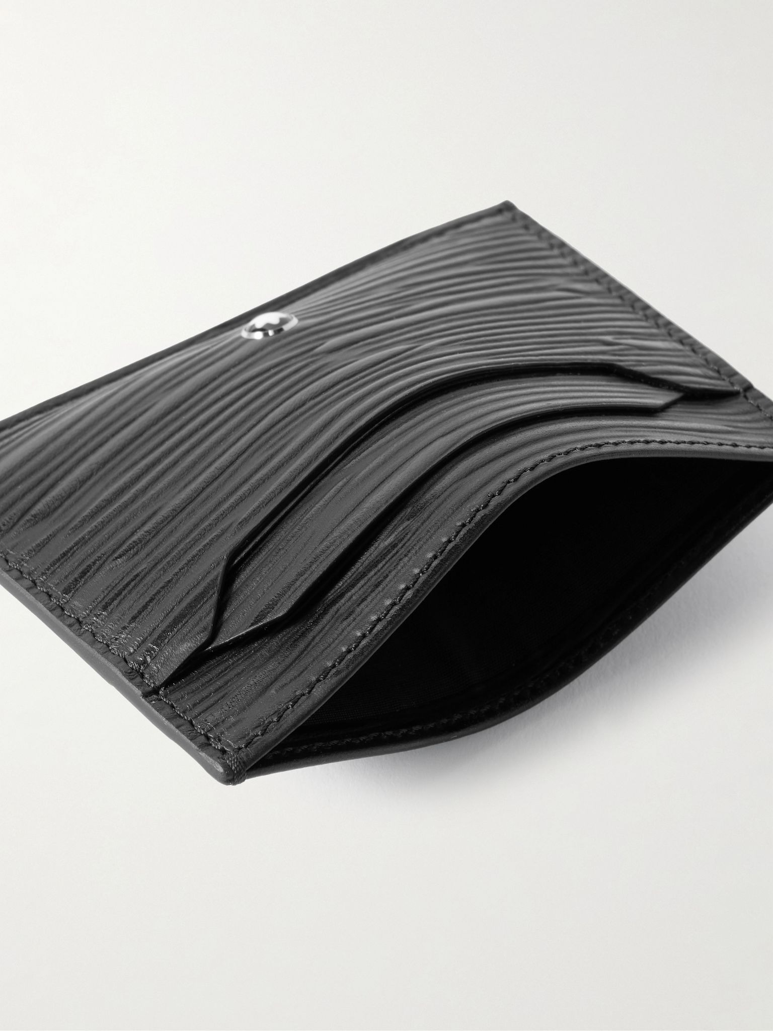 Meisterstück 4810 Textured-Leather Cardholder Black - 4