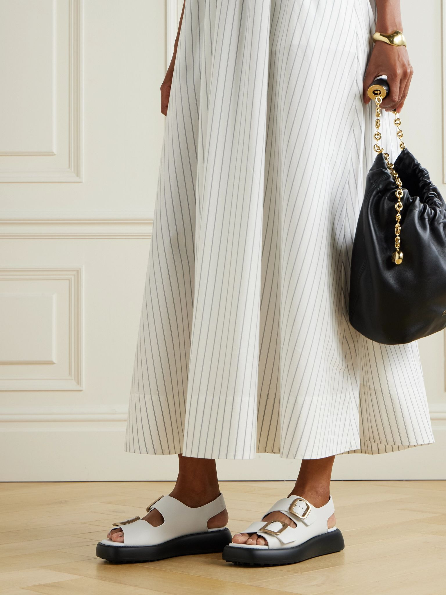 Leather sandals White - 2