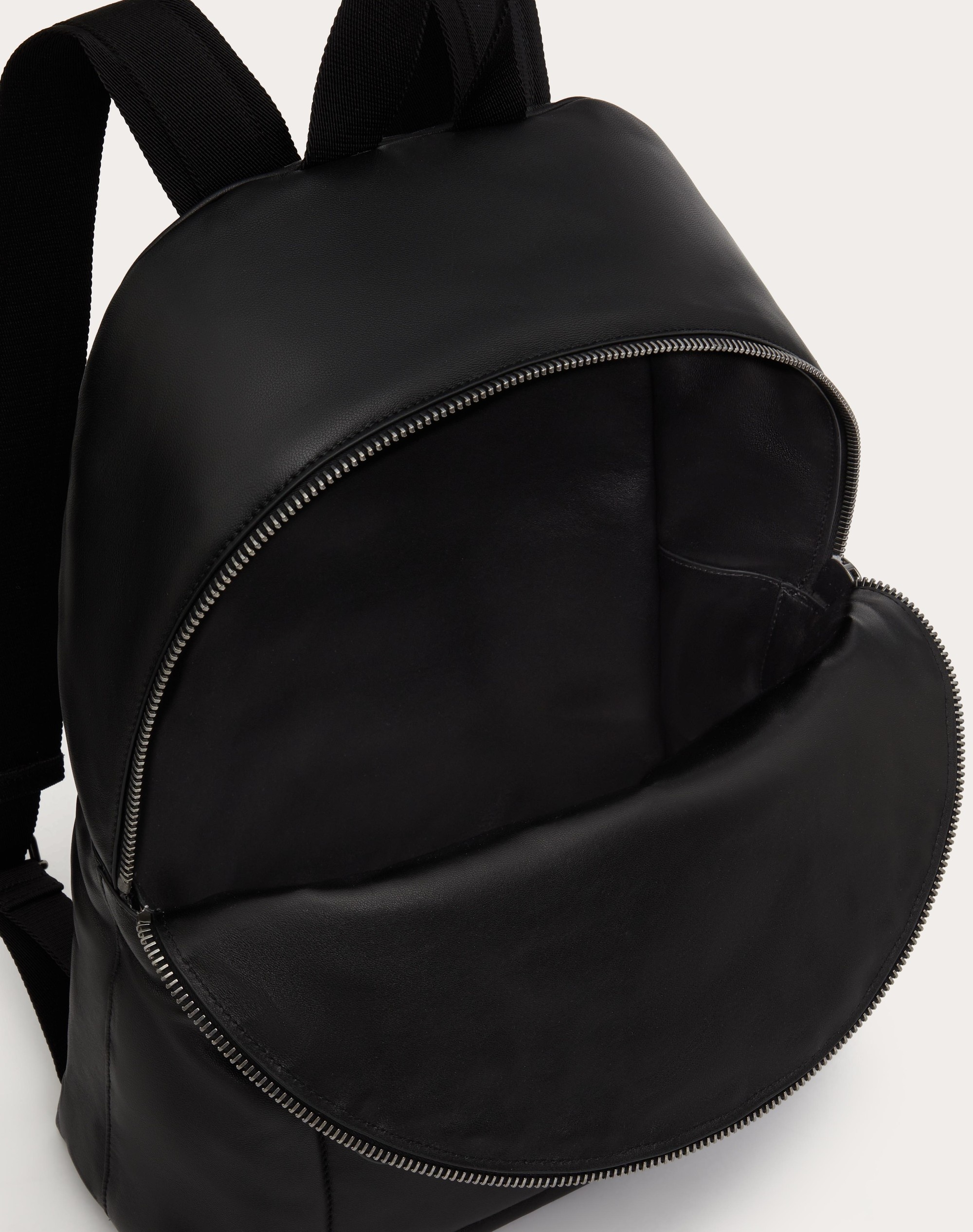 VALENTINO GARAVANI NOIR NAPPA LEATHER BACKPACK - 7