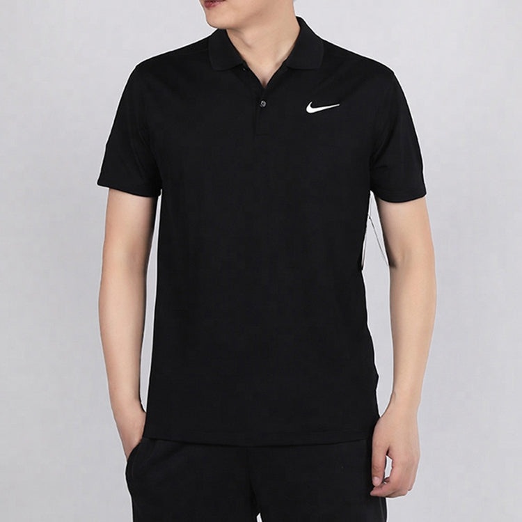 Nike Dri-Fit Slim Fit Version Golf lapel Short Sleeve Polo Shirt Black BV0359-010 - 3