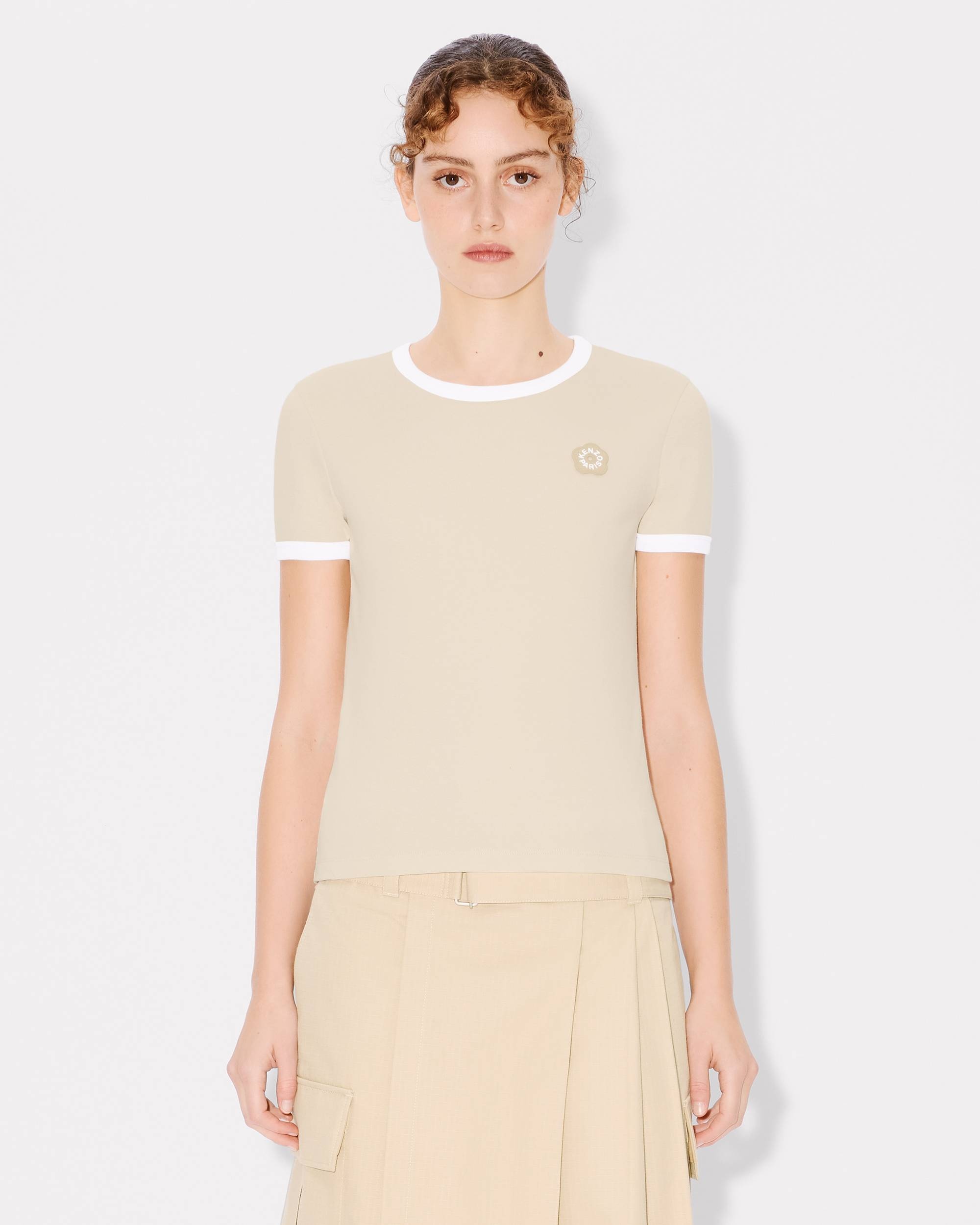 'Boke Flower 2.0' embroidered rib T-shirt - 3