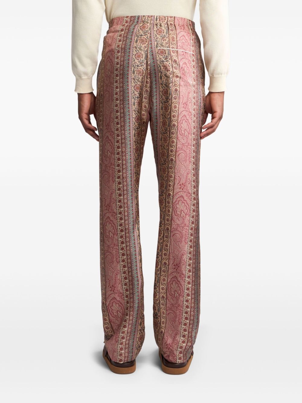 paisley-print trousers - 4
