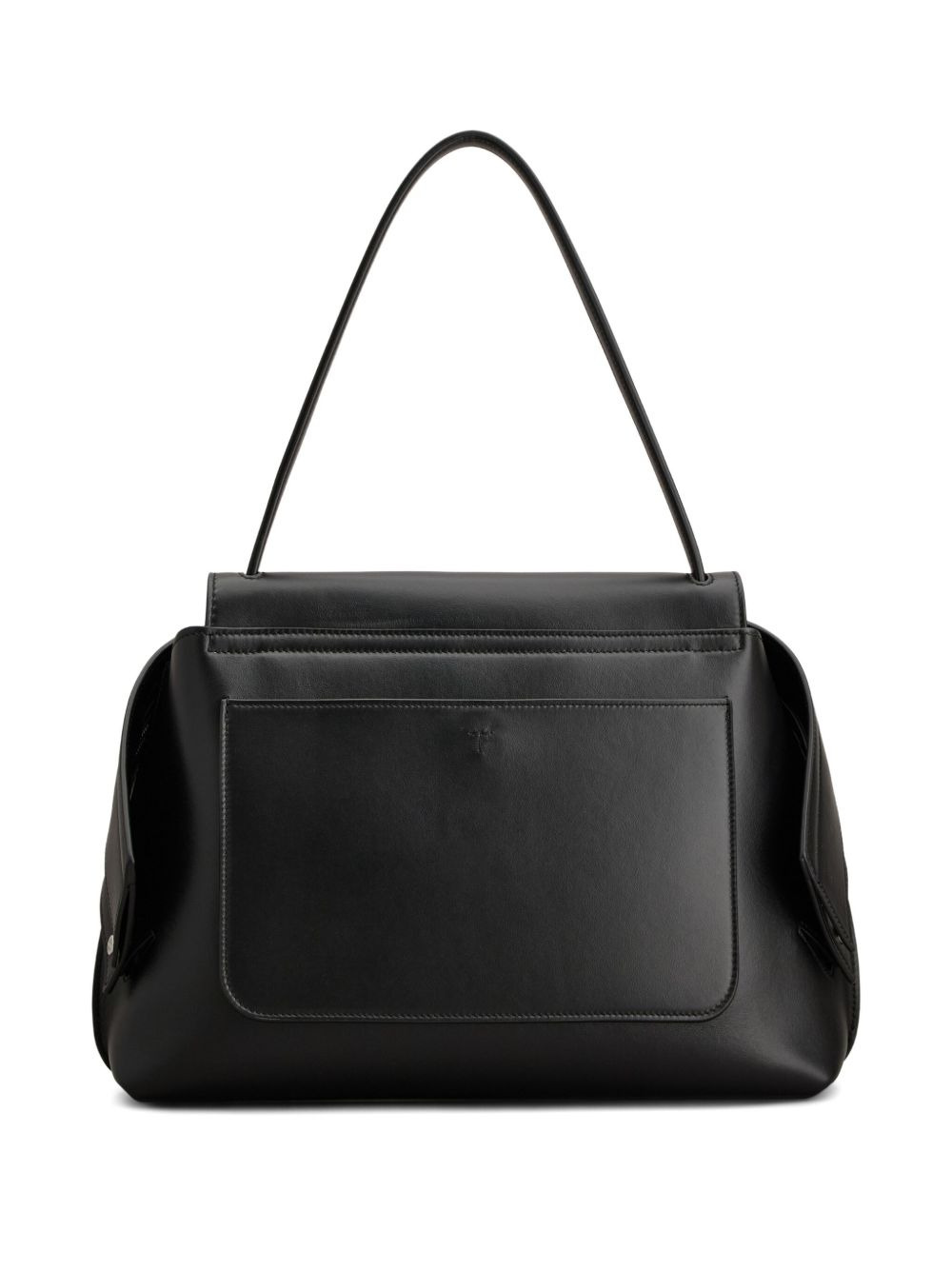 flap-detail leather shoulder bag - 2