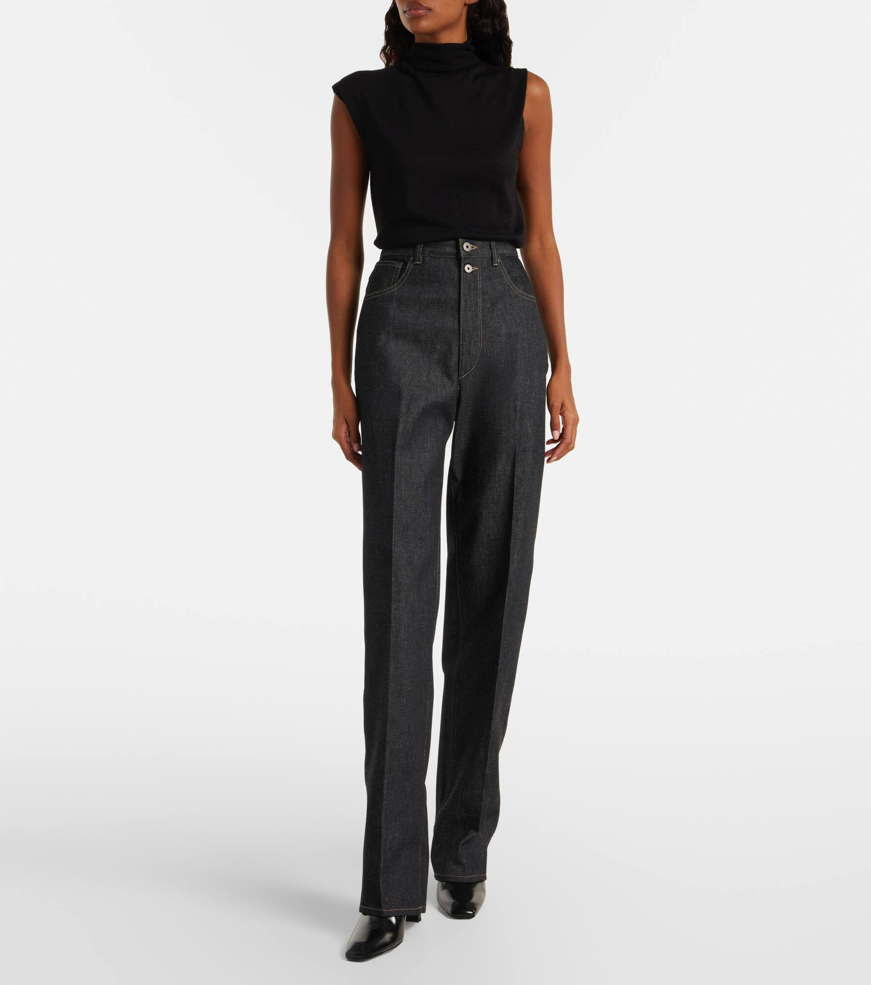 High-rise straight jeans - 7