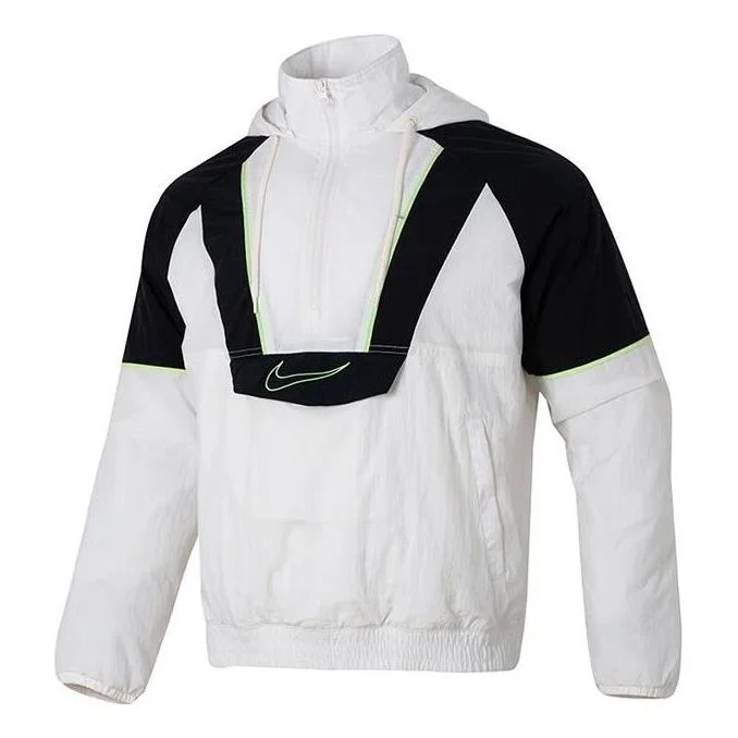 Nike Woven Basketball Jacket 'White Black' FB7114-030 - 1