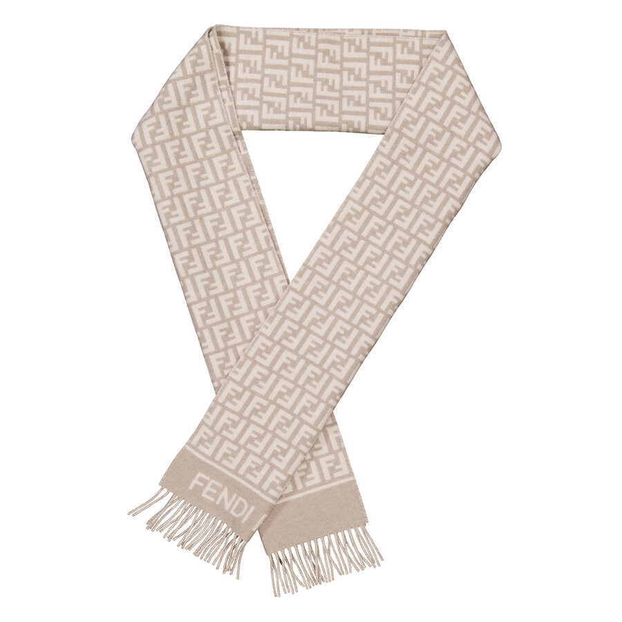 Fendi Fringe End Wool Scarf - 5