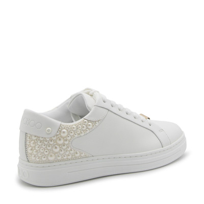 JIMMY CHOO white leather rome sneakers outlook