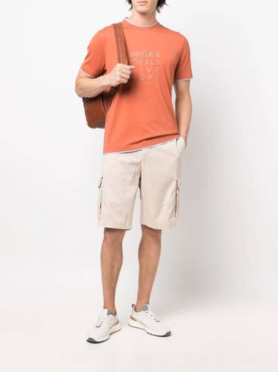 Brunello Cucinelli drawstring cargo shorts outlook