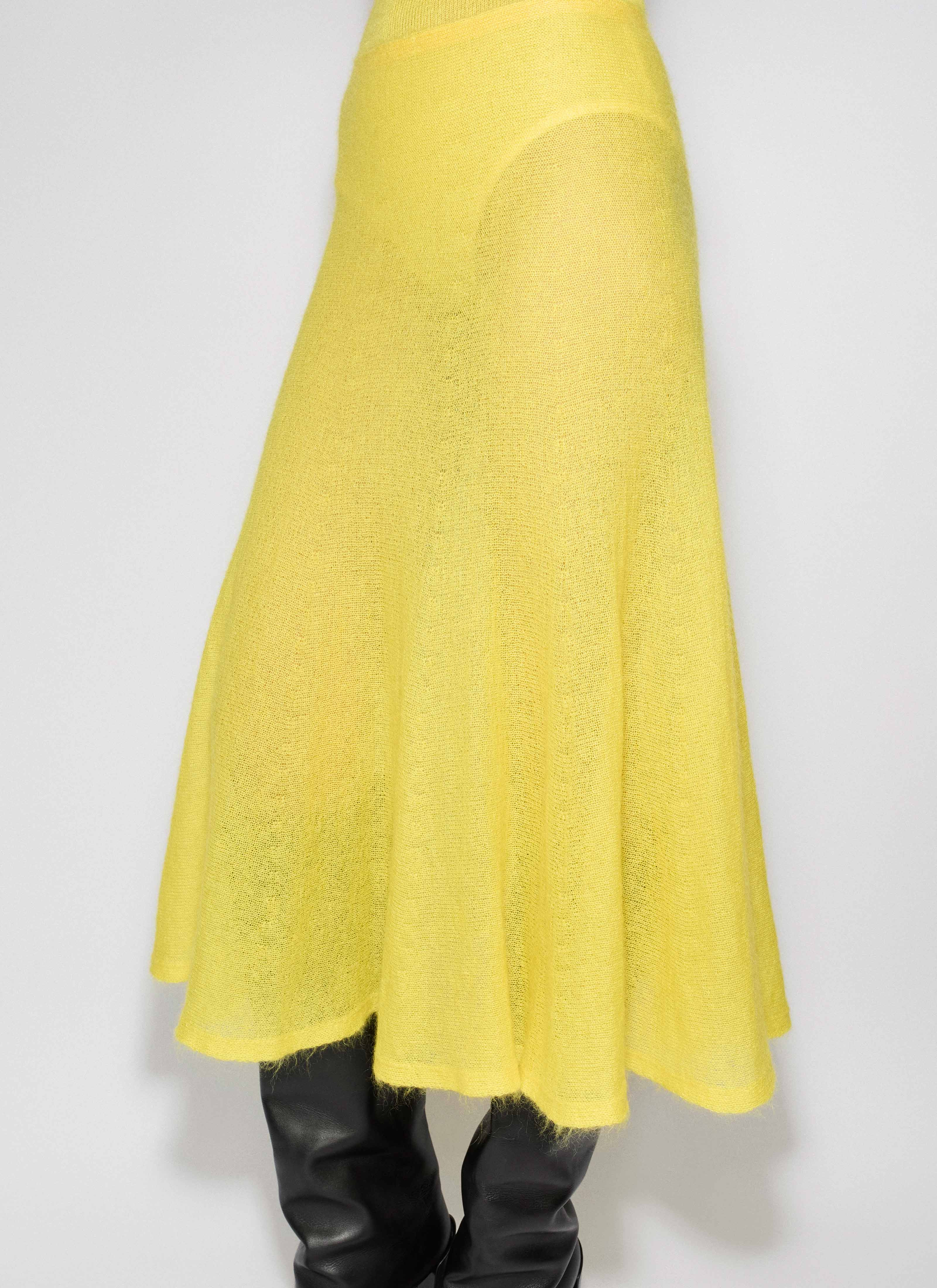 MOHAIR KNIT CIRCLE SKIRT - 5