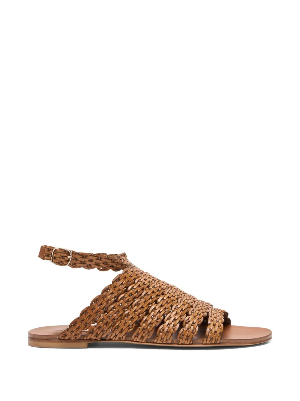 woven buckled sandals - 1